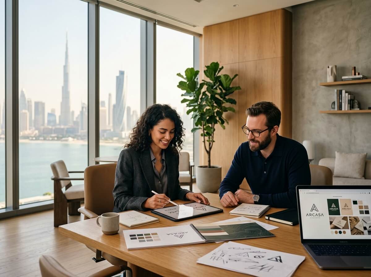Loopfluence team collaborating in Dubai studio